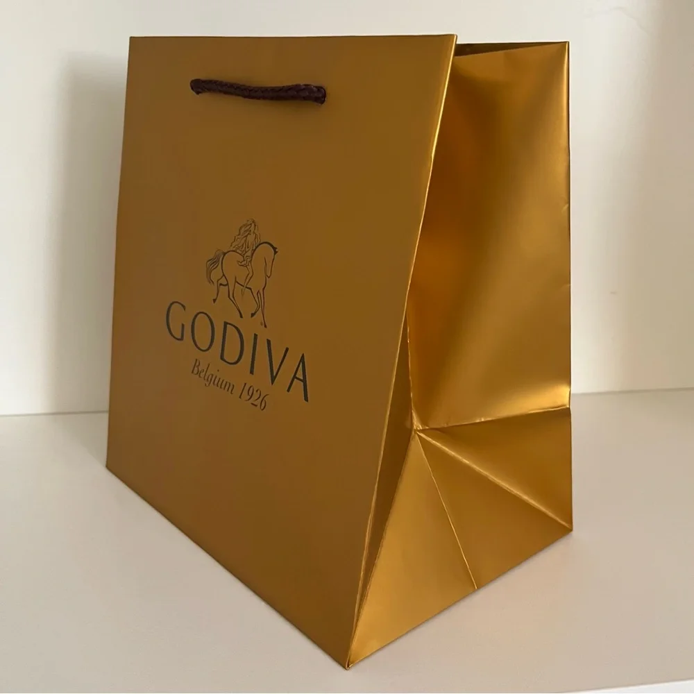 Hold NEW Gold Godiva Gift Bag